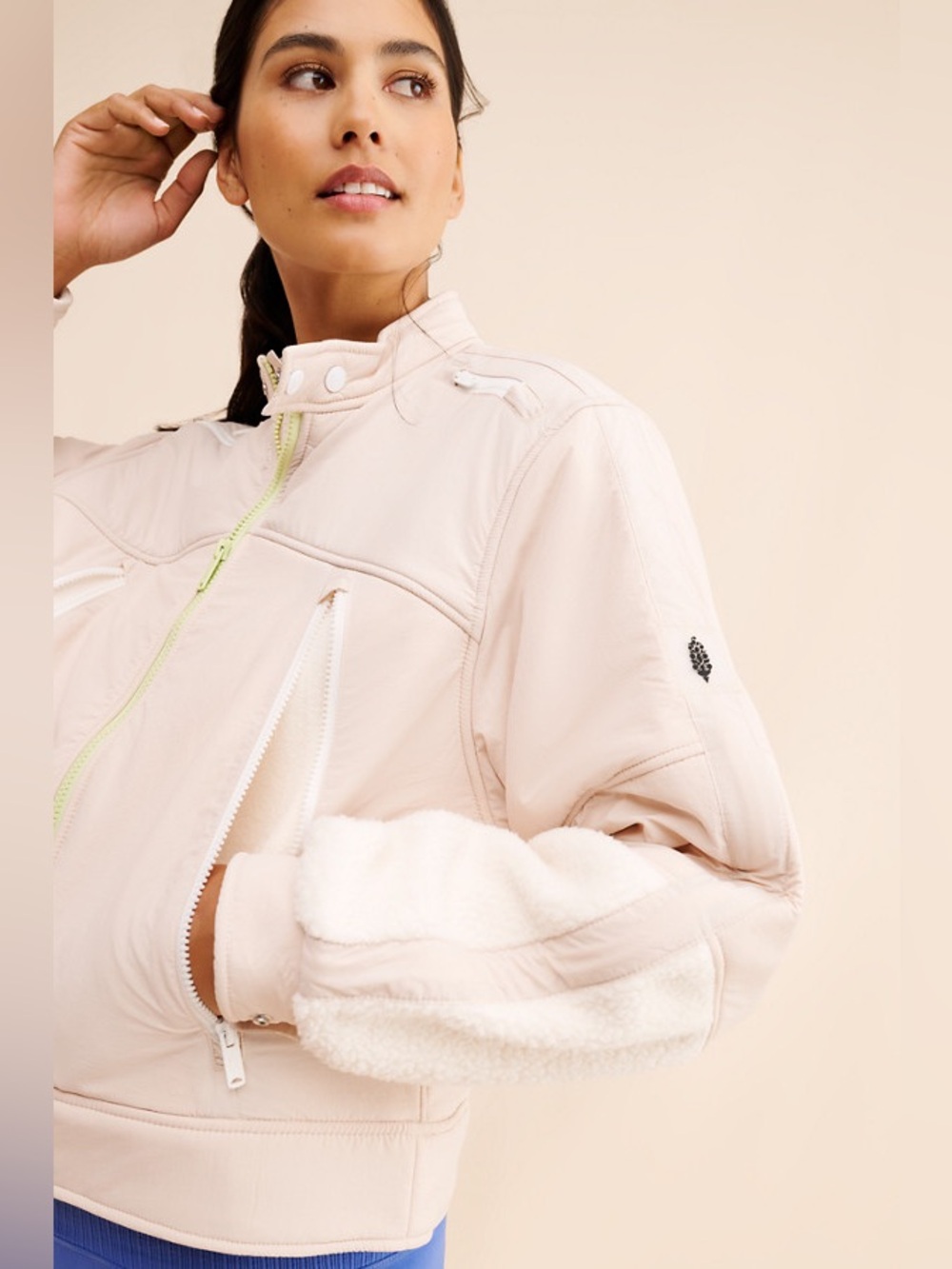 Free People On Your Mark Moto Fleece